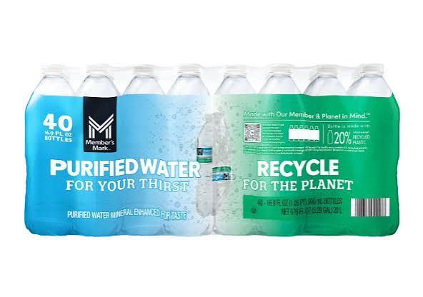 Member's Mark Purified Water - 40 Bottles per Case